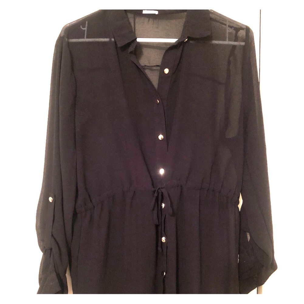 Women’s black coverup